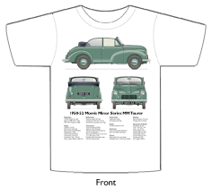 Morris Minor Tourer Series MM 1950-52 T-shirt Front